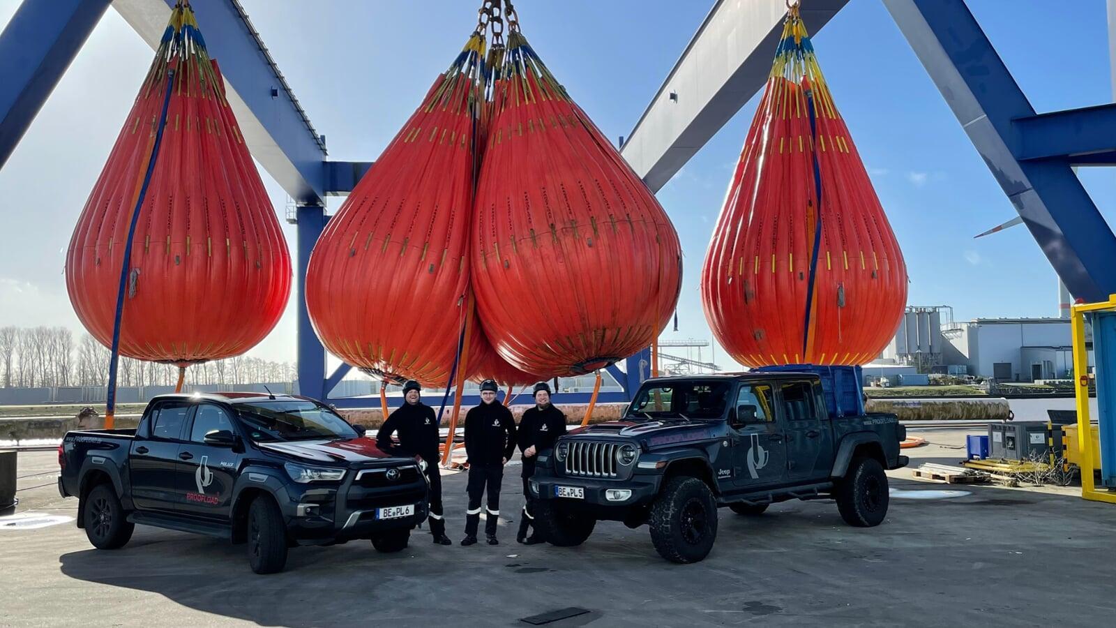 PROOFLOAD Fuhrpark vor 450t Lasttest